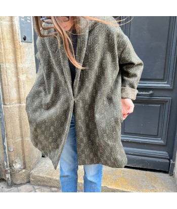 Manteau TOM à Carreaux Kaki le des métaux précieux