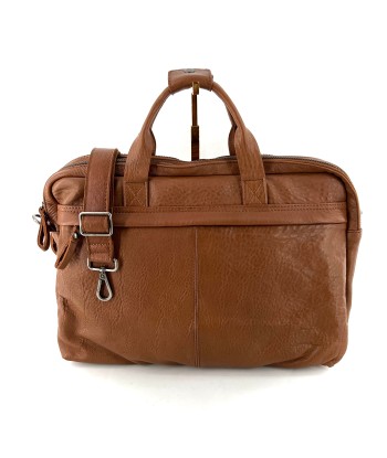 Astucieux Cartable Sac à Dos en Cuir Camel shop