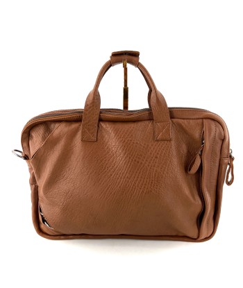 Astucieux Cartable Sac à Dos en Cuir Camel shop