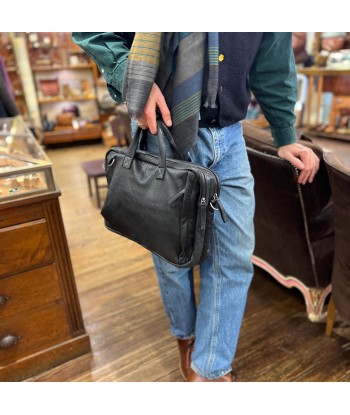 Astucieux Cartable Sac à Dos en Cuir Noir le concept de la Pate a emporter 