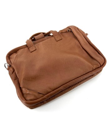 Astucieux Cartable Sac à Dos en Cuir Camel shop