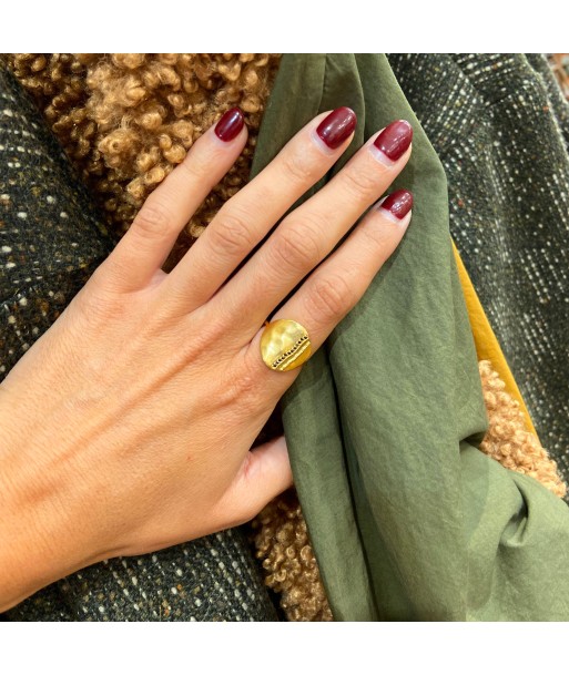 Bague JANIS en Plaqué Or et Zirconiums Noirs pour bénéficier 