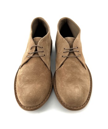 Chaussure Lacets Semi-Montante en Daim Beige chez Cornerstreet bien 