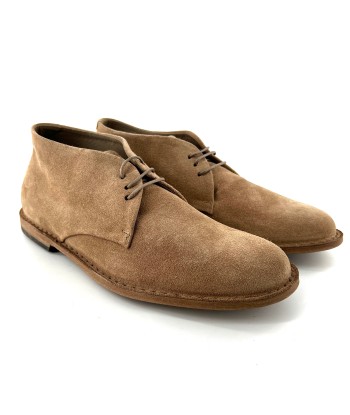 Chaussure Lacets Semi-Montante en Daim Beige chez Cornerstreet bien 