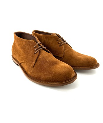 Chaussure Lacets Semi-Montante en Daim Tabac En savoir plus