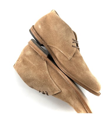 Chaussure Lacets Semi-Montante en Daim Beige chez Cornerstreet bien 