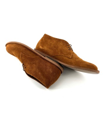 Chaussure Lacets Semi-Montante en Daim Tabac En savoir plus