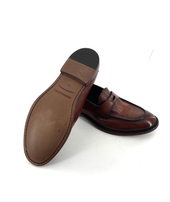 Mocassin en cuir Cognac les ligaments