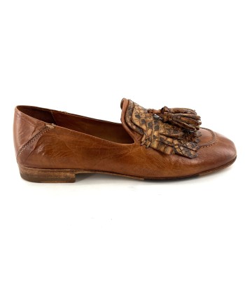 Mocassin en Cuir et Python Camel chez Cornerstreet bien 