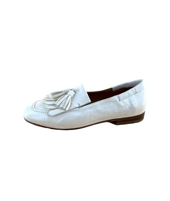 Mocassin Ultra-Souple en Cuir Blanc pas chere