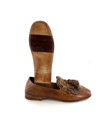 Mocassin en Cuir et Python Camel chez Cornerstreet bien 