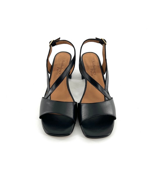 Sandale Talon Trotteur CALIA en Cuir Noir store