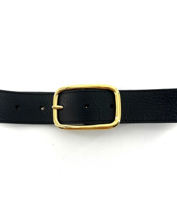 Ceinture LA SABIN en Cuir Noir pas chere