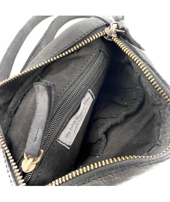 Sac Rond en cuir Noir hantent personnes