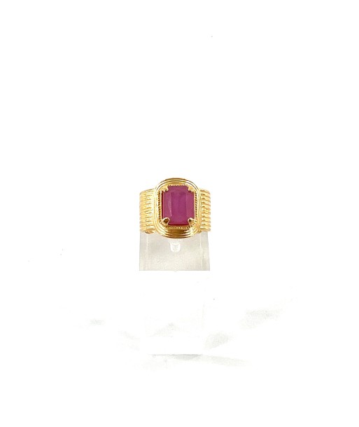 Bague Ajustable SOLEIL Mauve rembourrage situé sous