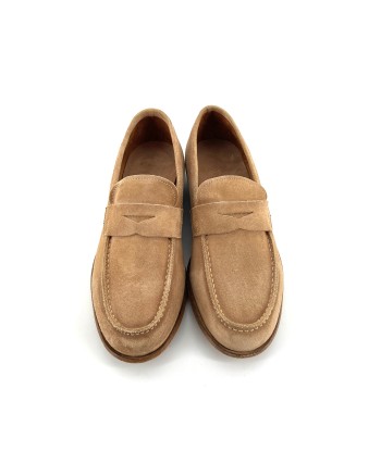 Simple Mocassin en Daim Beige À commander