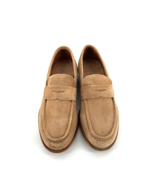 Simple Mocassin en Daim Beige À commander