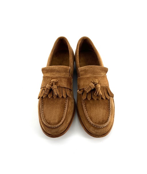 Mocassin Frange et Pompons en Daim Camel ouvre sa boutique