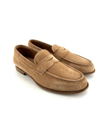 Simple Mocassin en Daim Beige À commander