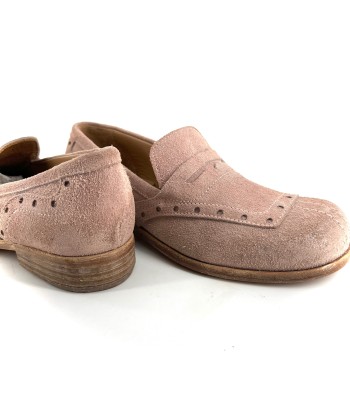 Mocassin en Croûte de Cuir Rose Poudré 50% de réduction en Octobre 2024