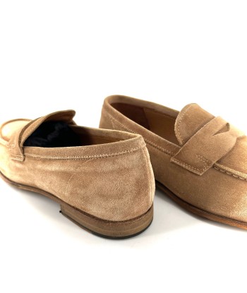 Simple Mocassin en Daim Beige À commander