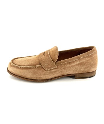 Simple Mocassin en Daim Beige À commander