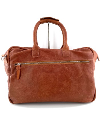 Sac Polyvalent en Cuir Cognac brillant des détails fins