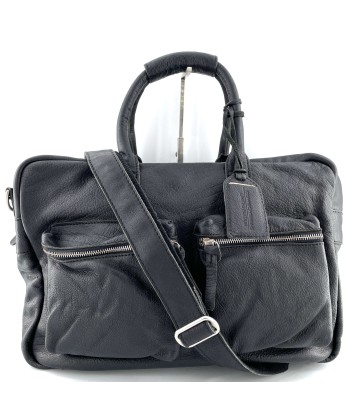 Sac Polyvalent en Cuir Noir pas chere