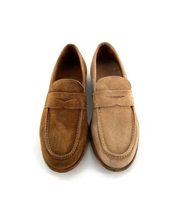 Simple Mocassin en Daim Beige À commander