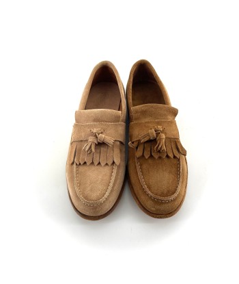 Mocassin Frange et Pompons en Daim Camel ouvre sa boutique