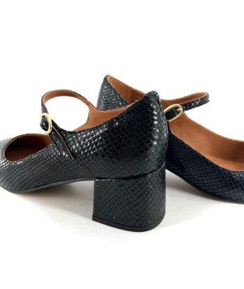 Babies Talon Trotteur BIANCA en Cuir Imprimé Python Noir Toutes les collections ici