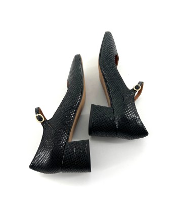 Babies Talon Trotteur BIANCA en Cuir Imprimé Python Noir Toutes les collections ici