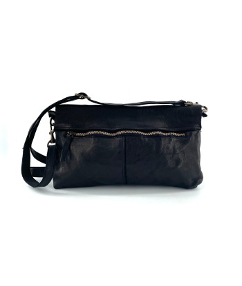 Sac Bandoulière en Cuir Lavé Noir acheter en ligne