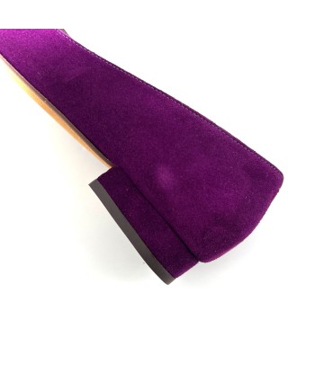 Ballerine MARGAUX en Veau Velours Violet en ligne