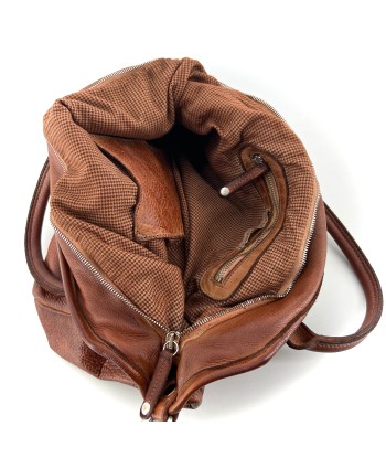 Sac GROUND FLOOR en Cuir Caramel ou a consommer sur place