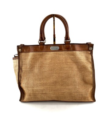 Sac GLAMOUR en Paille Enduite Brown Tea le concept de la Pate a emporter 