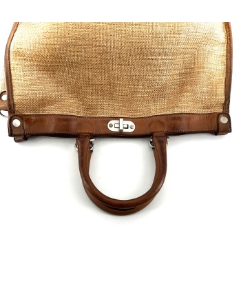 Sac GLAMOUR en Paille Enduite Brown Tea le concept de la Pate a emporter 