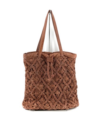 "Tote Bag" en Cuir Tressé Camel sélection de produits