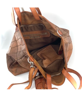 Sac en Cuir Lavé Imprimé Croco Camel JUSQU'A -70%! 