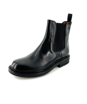 Chelsea Boots Semelle Crantée en Cuir Noir Découvrez la collection