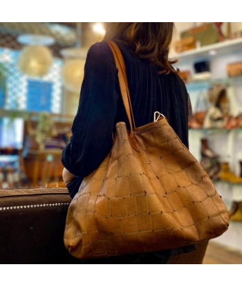 Sac en Cuir Lavé Imprimé Croco Camel JUSQU'A -70%! 