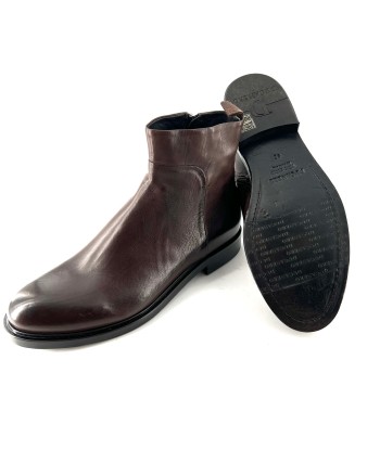 Boots Zippé Intérieur en Cuir Marron 50-70% off 