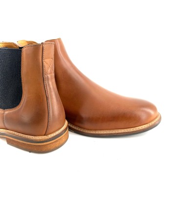 Boots PILOT CHELSEA en Cuir Camel outlet