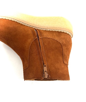 Boots Semelle Crêpe PALLAS ZIP BEETLE en Suede Caramel Pour