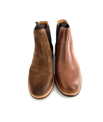 Boots PILOT CHELSEA en Cuir Camel outlet