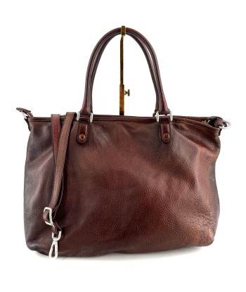 Sac FLAMINGO en Cuir Rusty Brown Les êtres humains sont 