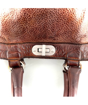 Sac GLAMOUR en Cuir Rusty Brown Par le système avancé 