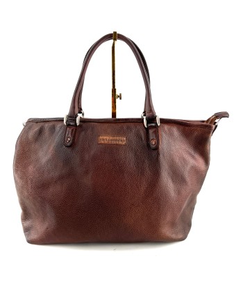 Sac FLAMINGO en Cuir Rusty Brown Les êtres humains sont 