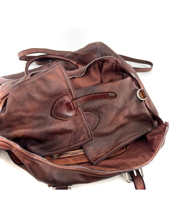 Sac PLAZA en Cuir Rusty Brown Venez découvrir notre 