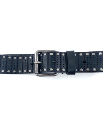 Ceinture Cuir Cloutée Découpe Laser Noir pas cher chine